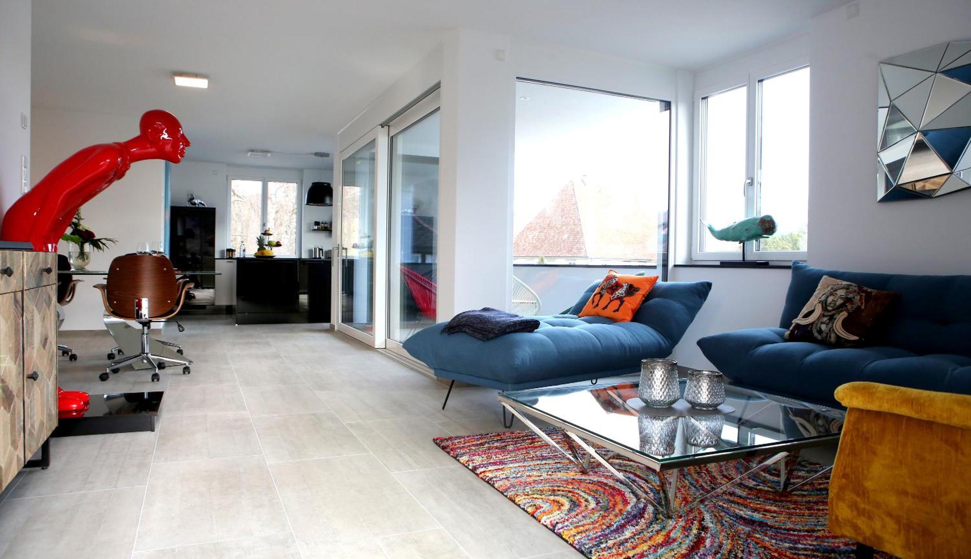 Purer Genuss - 110Qm Apartment Owingen Luaran gambar